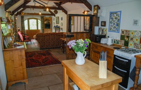 Kitchen at The Workshop, a traditional, self-catering cottage located in Newton-on-the-Moor, Northumberland