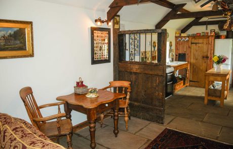 Dining area at The Workshop, a traditional, self-catering cottage located in Newton-on-the-Moor, Northumberland