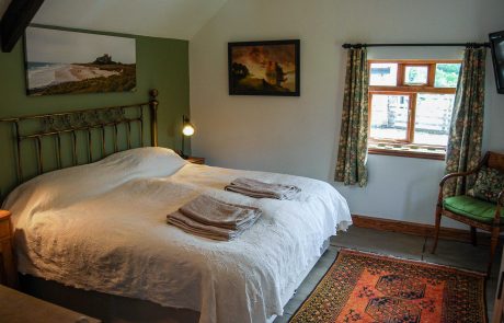 Bedroom at The Workshop, a traditional, self-catering cottage located in Newton-on-the-Moor, Northumberland