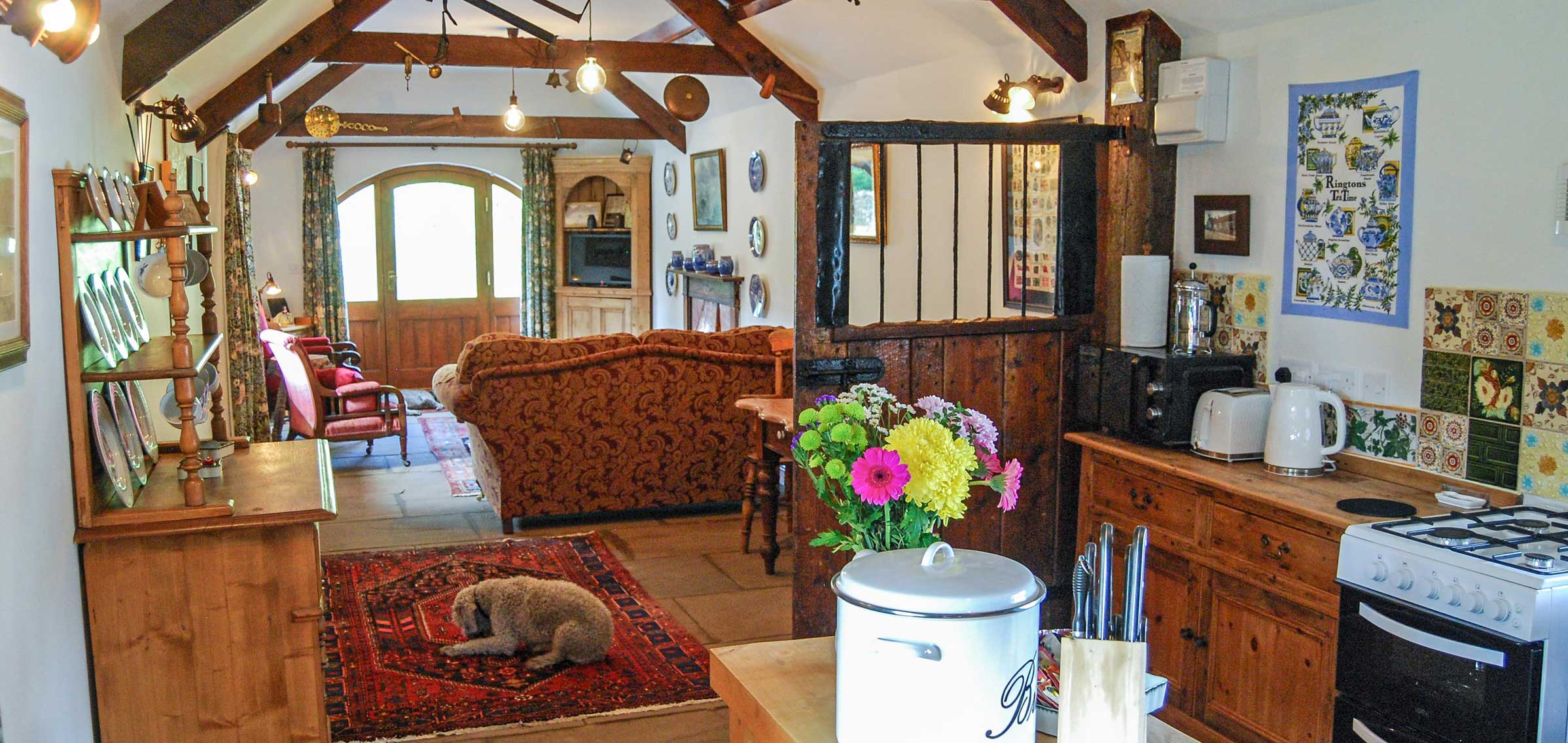 Inside The Workshop, a traditional, self-catering cottage located in Newton-on-the-Moor, Northumberland